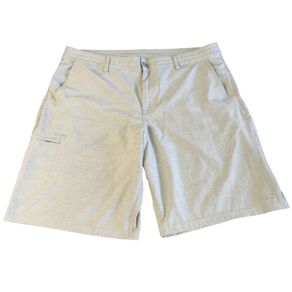 O’Neill Hybrid Boardshorts Men’s 38 Gray 21.5” A105A811PS Zip Fly Stretch NWOT